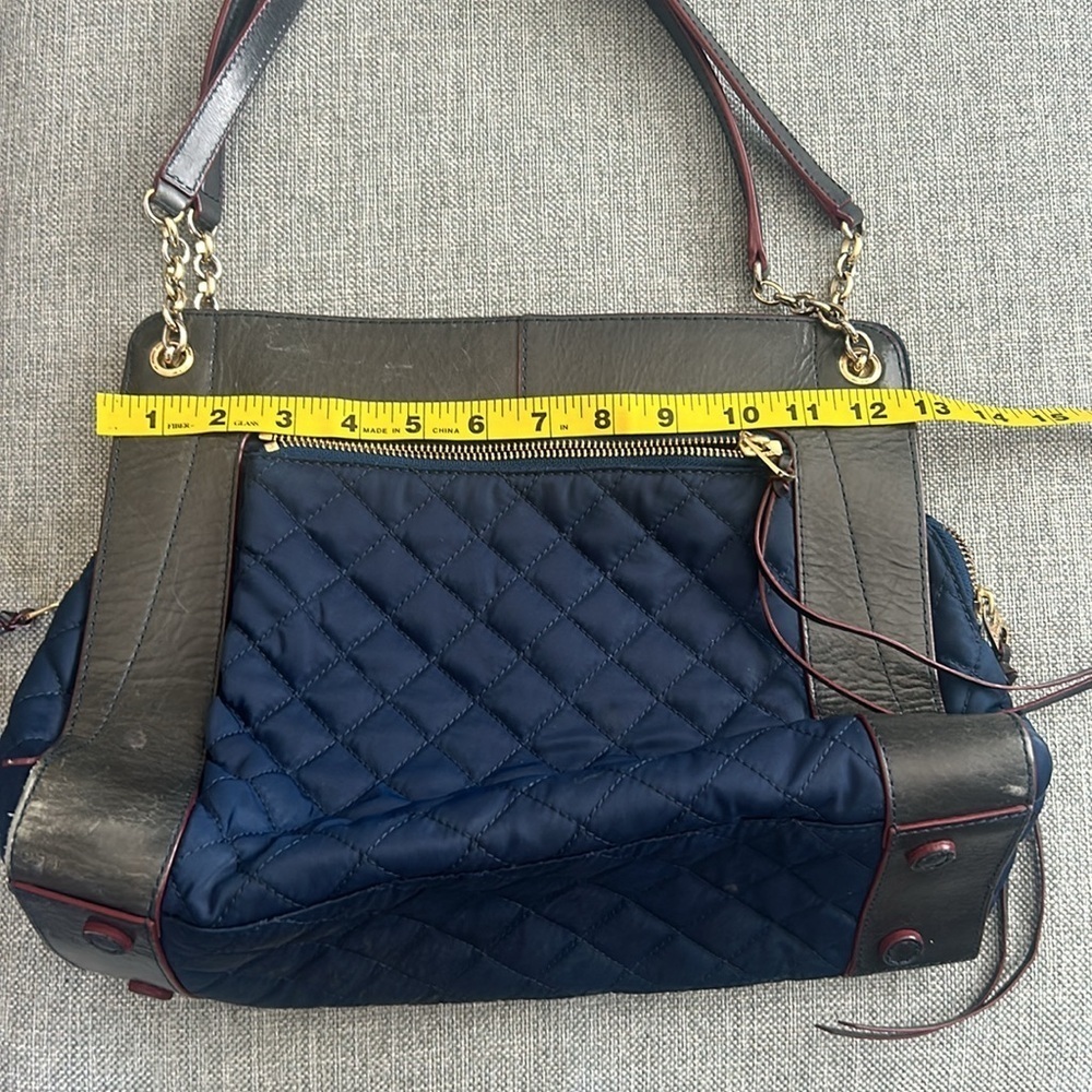 MZ Wallace  Navy and Black Quilted Women's Bag Purse - Picture 15 of 17